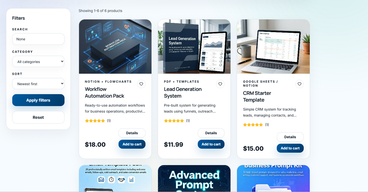 MarkitHub Digital — Premium Digital Templates & Automation Store