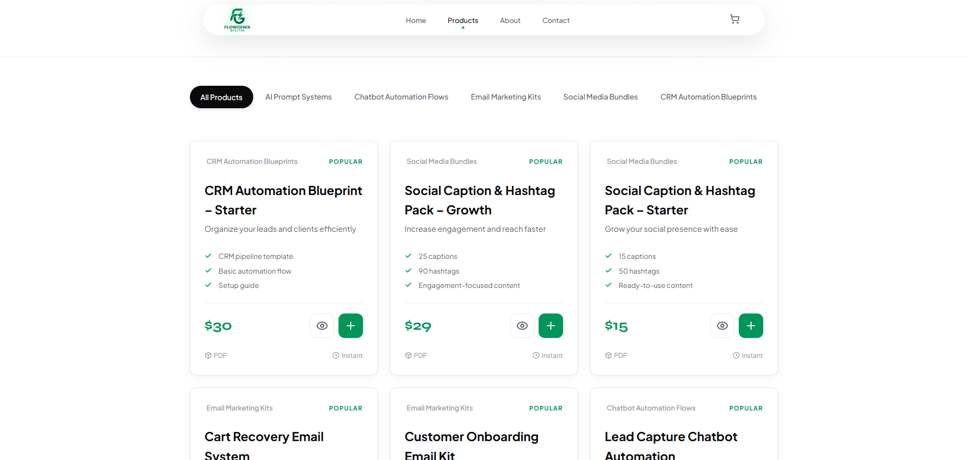 FlowGenix Digital — Plug-and-Play AI Systems & Business Automation Templates