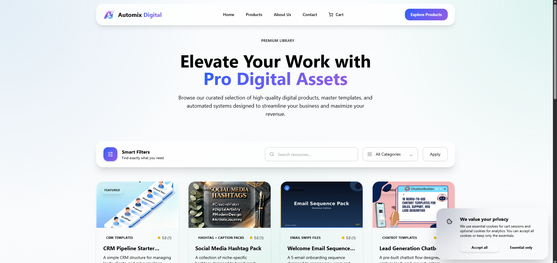 Automix Digital — Premium ChatGPT Prompts, Chatbot Templates & Email Automation