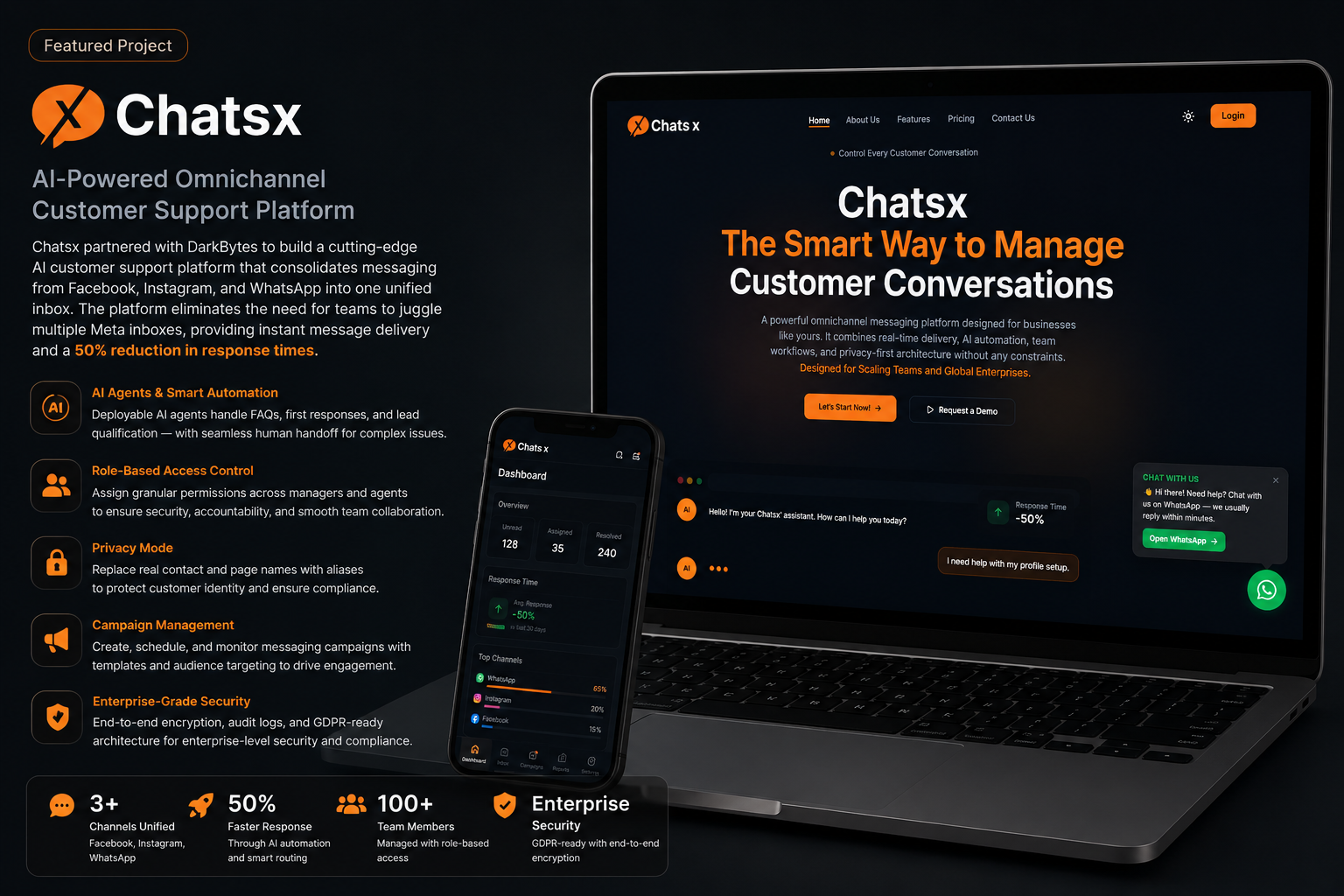 Chatsx AI Customer Support Platform