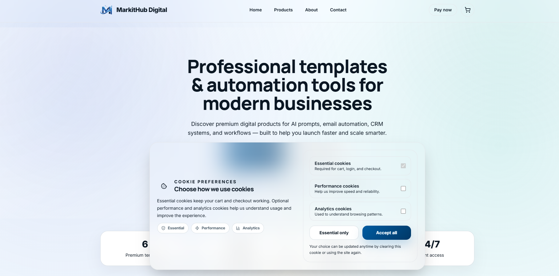 MarkitHub Digital — Premium Digital Templates & Automation Store